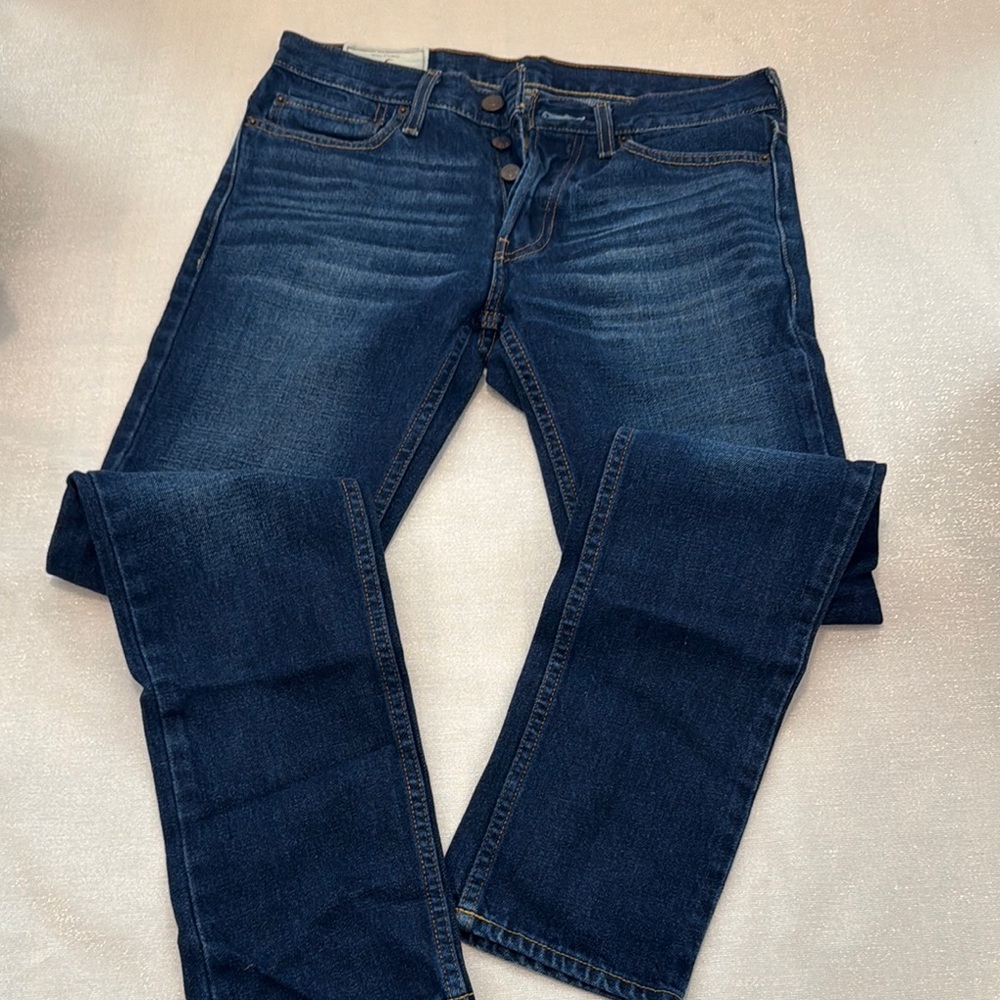 Hollister Dark Blue Slim Fit Jeans Size 29/32